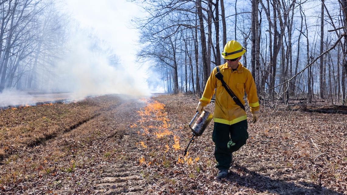 Controlling the burn; Quantico’s finest tame the flames