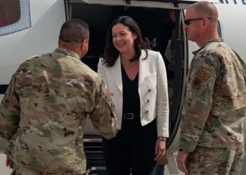 Acting USECAF visits Nellis AFB