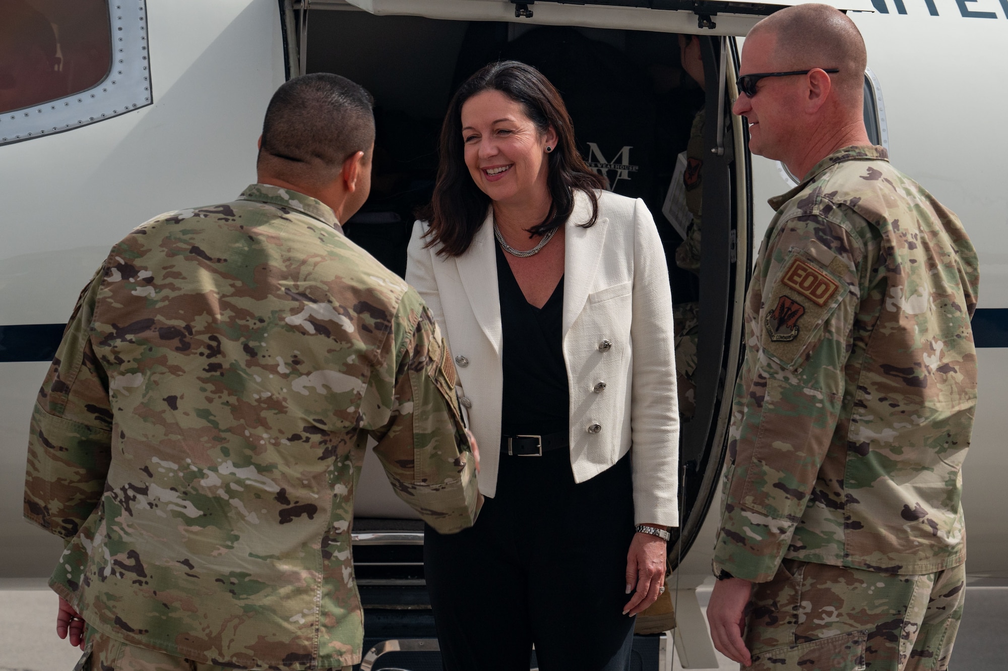 Acting USECAF visits Nellis AFB