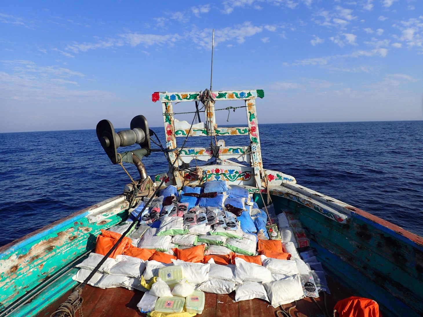 U.S. Navy Ship Patrolling Middle East Seizes $42 Million in Drugs