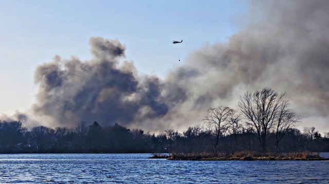 Wisconsin Guard Black Hawks Respond to Large Wildfire