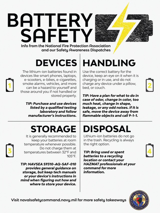 New policy restricting PCS shipment, storage of some lithium batteries takes effect May 15