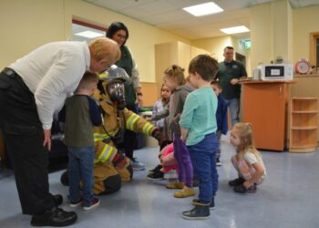 Hohenfels firefighters meet, greet community’s youngest members