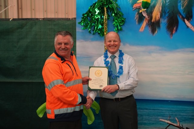 USAG Bavaria holds luau for ice, snow removal team