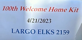 Air Force Veteran receives 100th Welcome Home Starter Kit