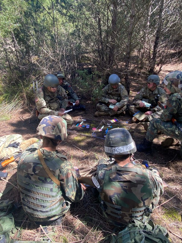 New York Army National Guard officer candidates train in Albania