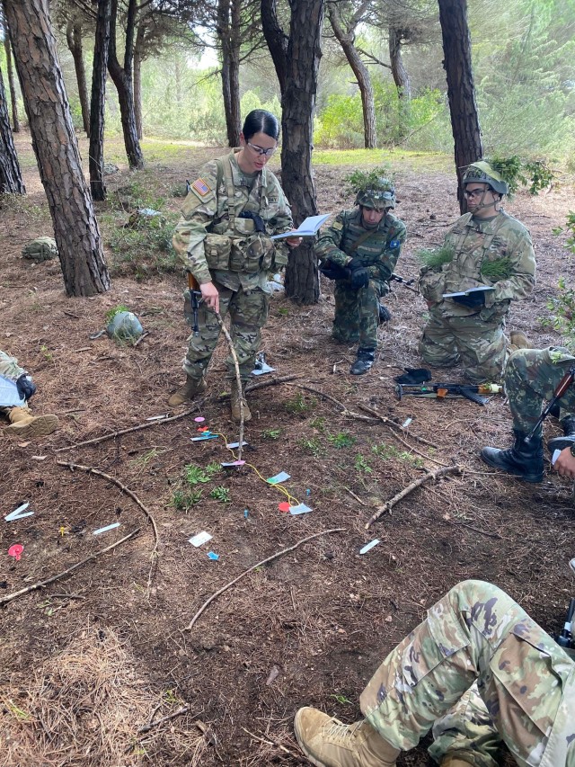 New York Army National Guard officer candidates train in Albania