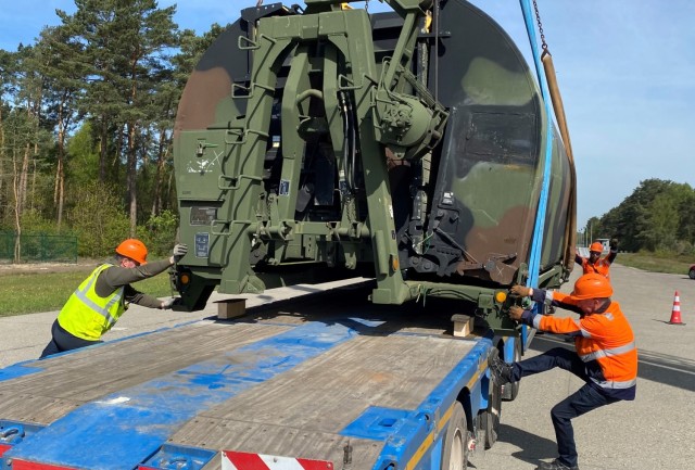 U.S. Army APS-2 worksite in Zutendaal sends entire float bridge system to DEFENDER 23
