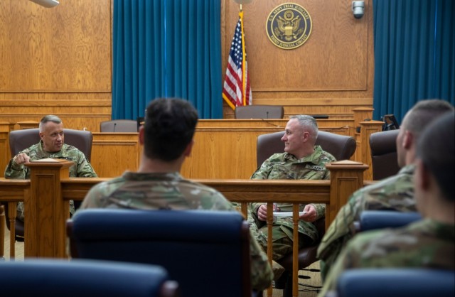 Judge Advocate of the Army Visits Fort Riley