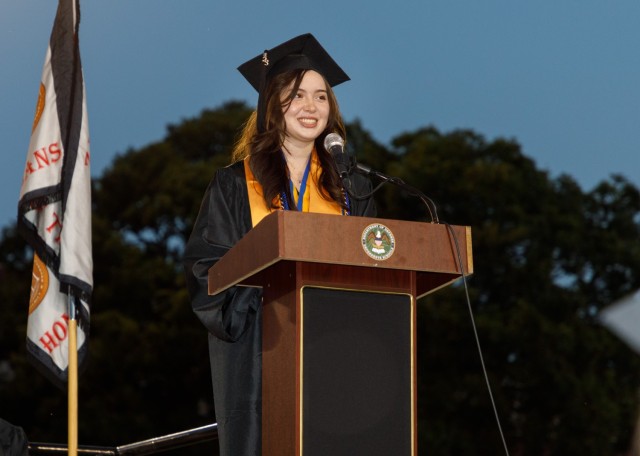 Camp Zama community gathers to celebrate Zama Middle High School’s Class of 2023 graduation ceremony