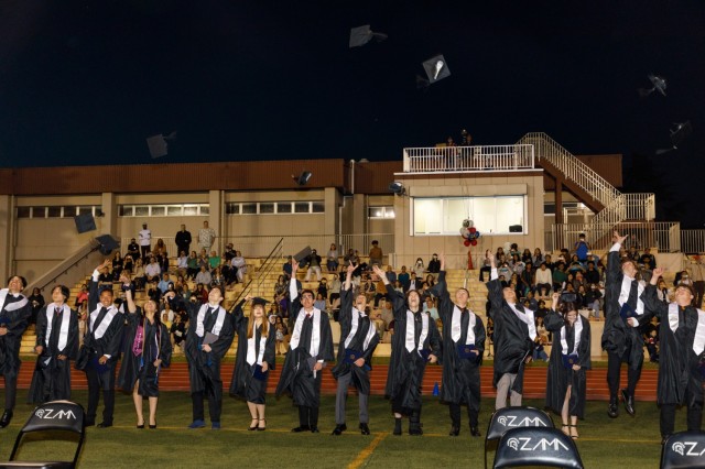 Camp Zama community gathers to celebrate Zama Middle High School’s Class of 2023 graduation ceremony