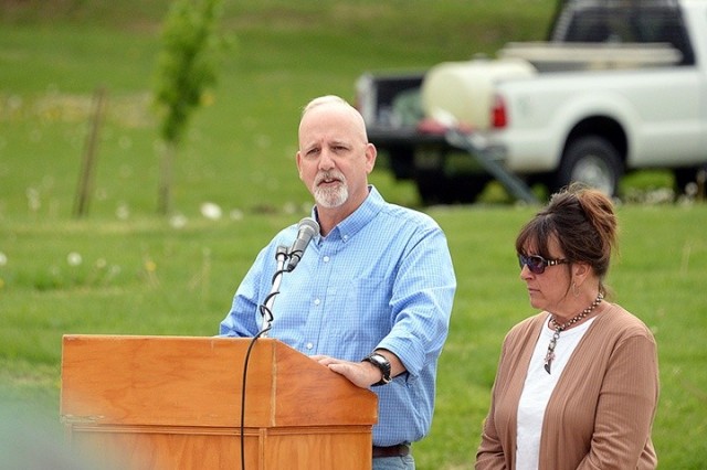 Memorial tree planted for Cody Clark at Skateboard Park