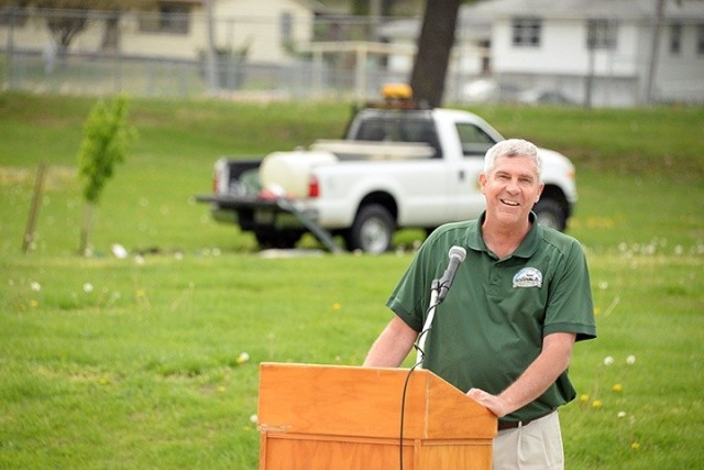 Memorial tree planted for Cody Clark at Skateboard Park