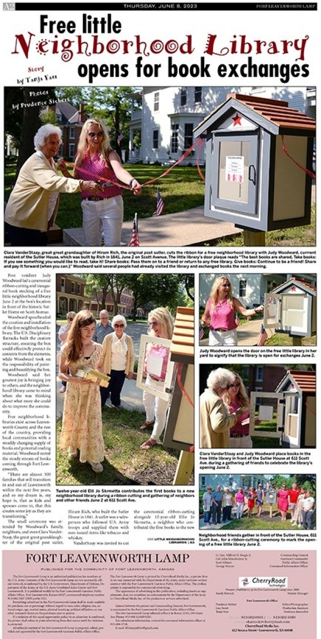 Free little neighborhood library opens for book exchanges