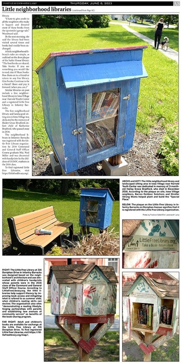 Free little neighborhood library opens for book exchanges