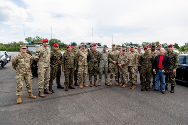 Military Police leadership, shoulder to shoulder