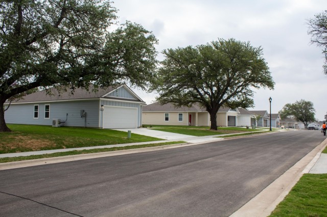Cavalry Family Housing recently completed building nine new homes in Heritage Heights on Fort Cavazos, Texas. The homes are the first to be built on the installation since 2018 and are part of Lendlease's $420 million, five-year development plan for Cavalry Family Housing. (U.S. Army photo by Samantha Harms, Fort Cavazos Public Affairs)