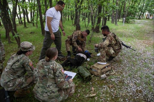KFOR conducts K9 point of injury care training