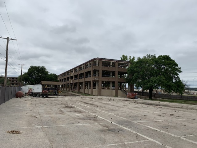 Barrack 10018 renovation process included an internal demolition. (U.S. Army photo courtesy of Fort Cavazos Directorate of Public Works)