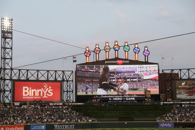 Chicago White Sox honors two local servicemembers on Pride night game