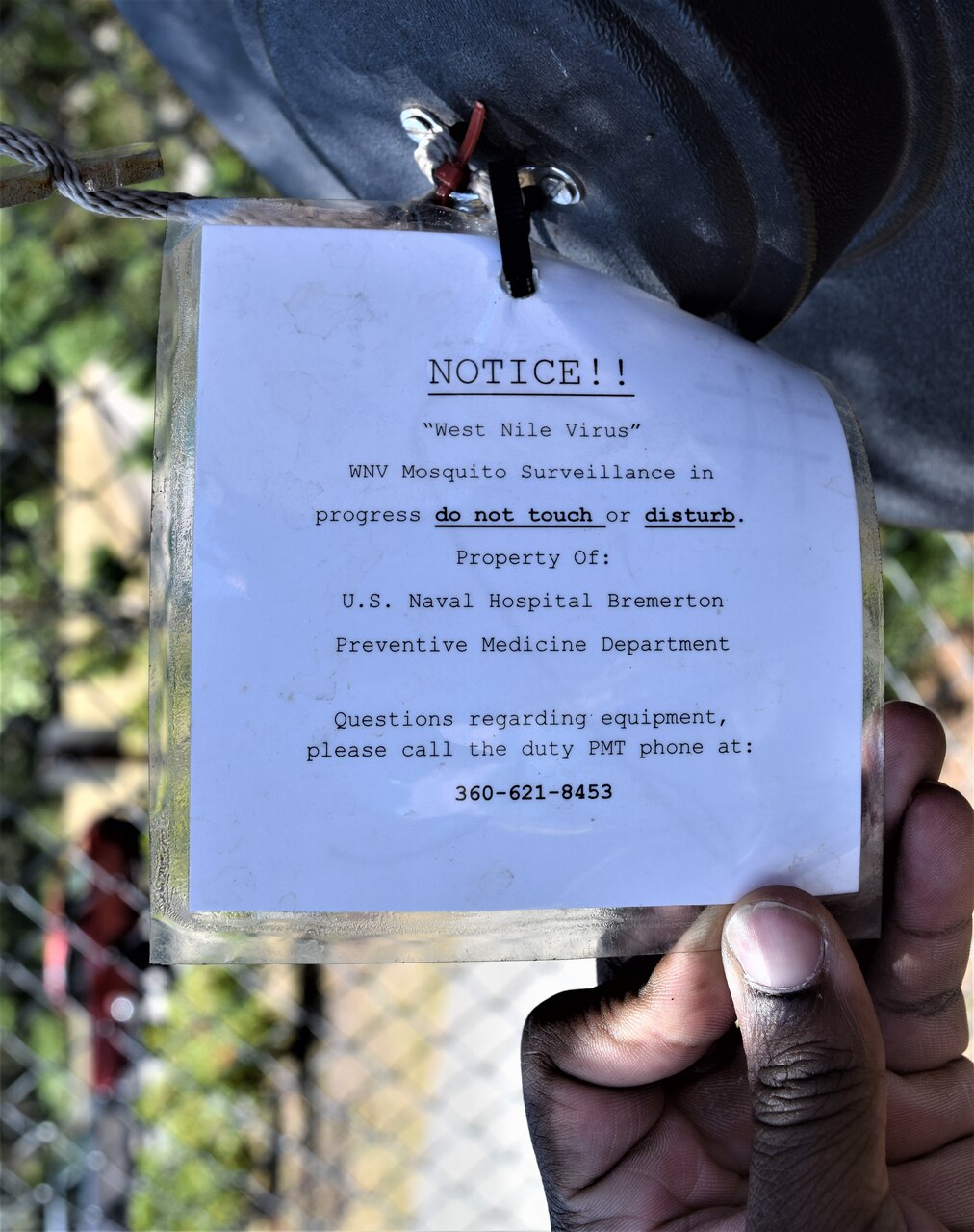 NHB Preventive Medicine Takes the Bite out of West Nile Virus