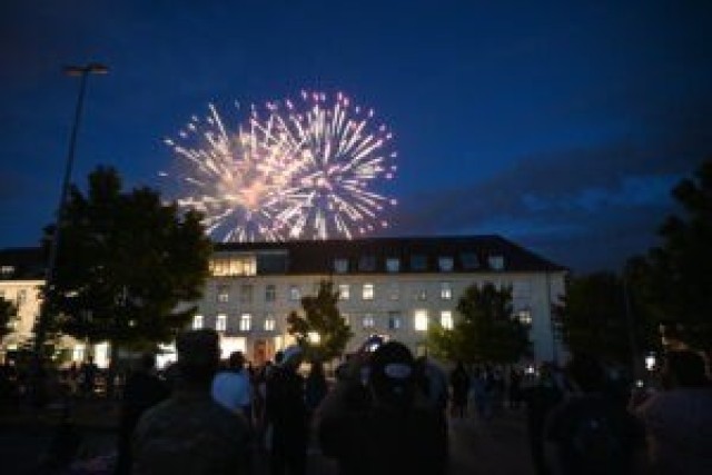 U.S. Army Garrison Stuttgart fireworks on Independence Day