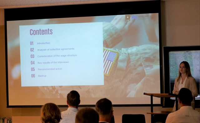 Garrison Wiesbaden receives solution briefings; local university MBA students receive credit and experience