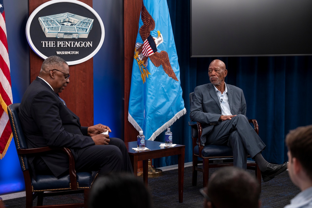 Austin, Morgan Freeman Discuss Upcoming Documentary