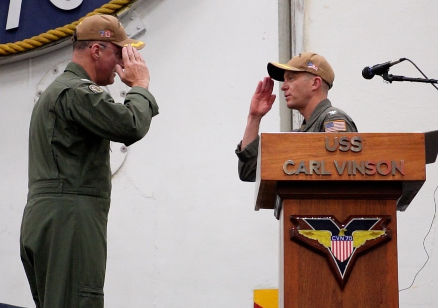 USS Carl Vinson Holds Change of Command