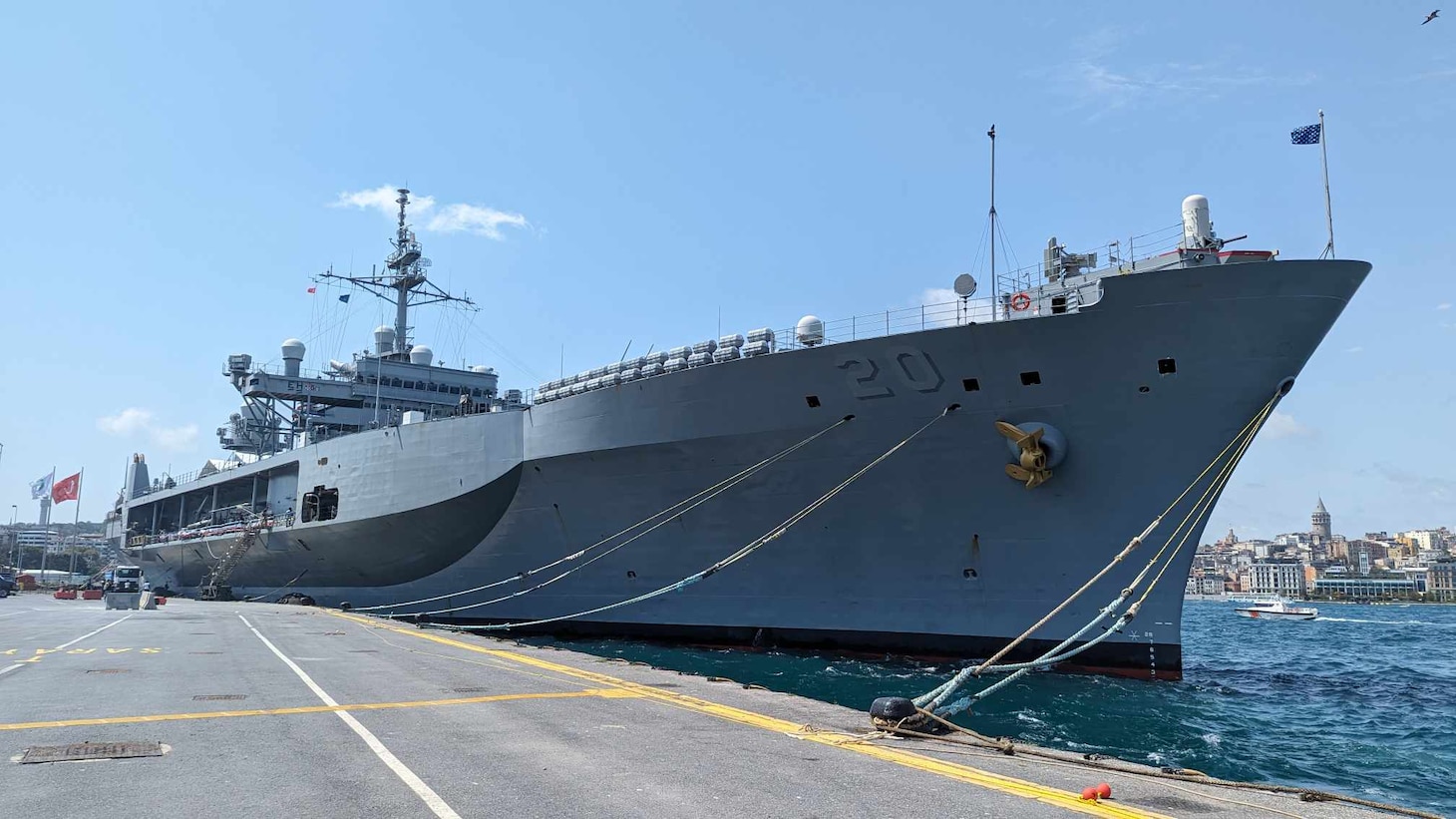 USS Mount Whitney Arrives In Istanbul for Visit Focused On U.S. and Turkish NATO Partnership