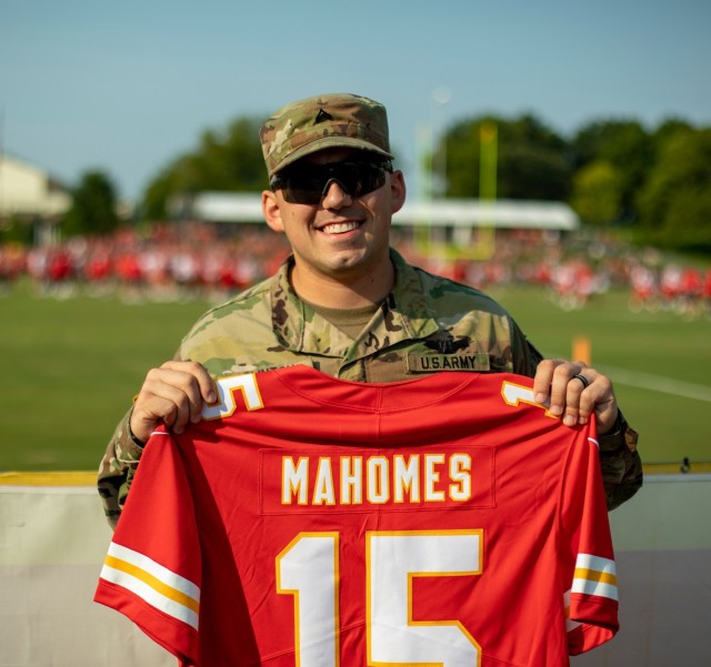 Big Red One Attends Kansas City Chiefs Training Camp