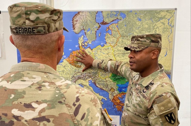 Acting Chief of Staff, Sgt. Major of the Army conduct site visit to Mannheim APS-2 worksite