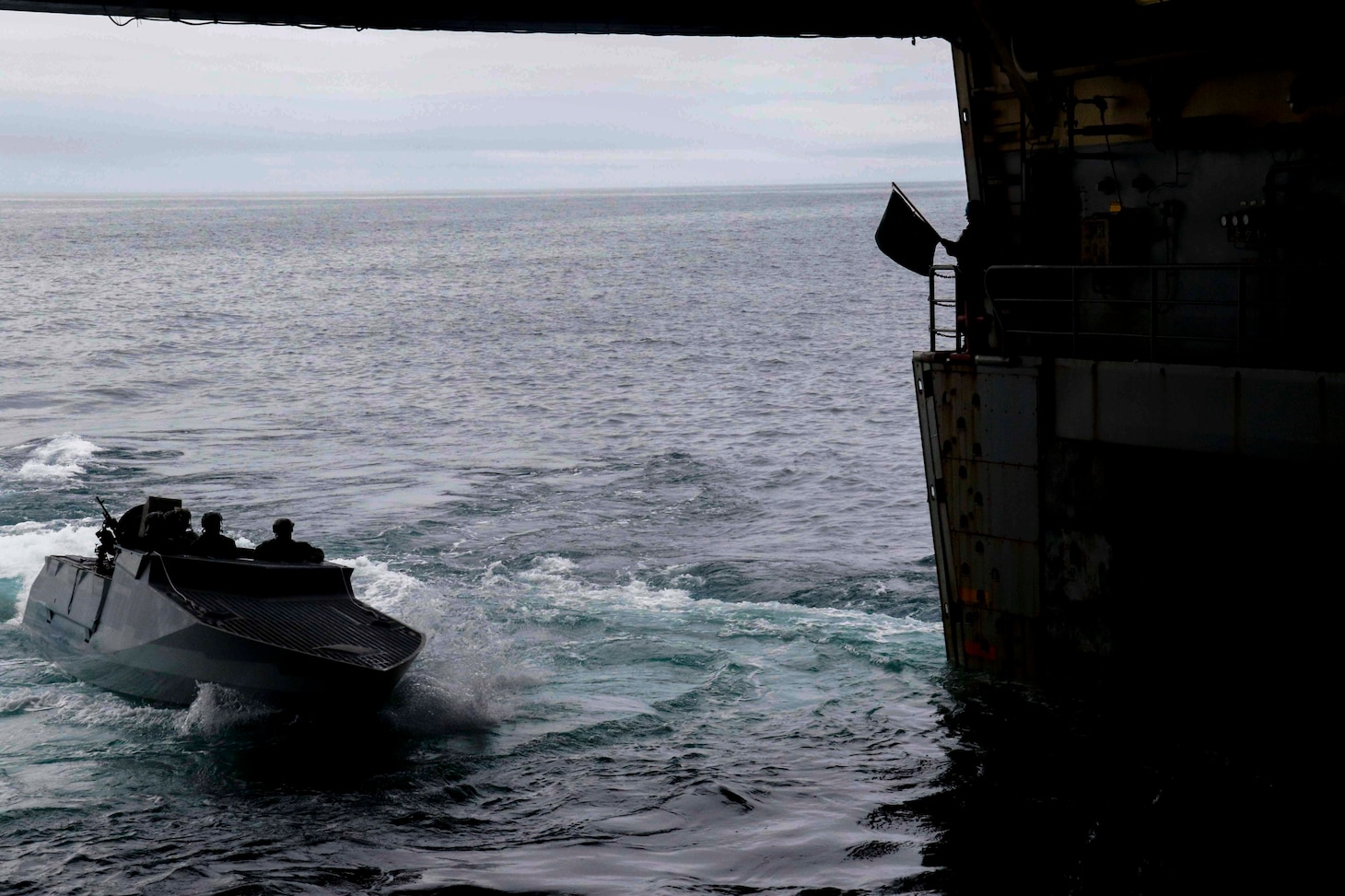 Naval Special Warfare Interoperates with USS John P. Murtha in Bering Sea