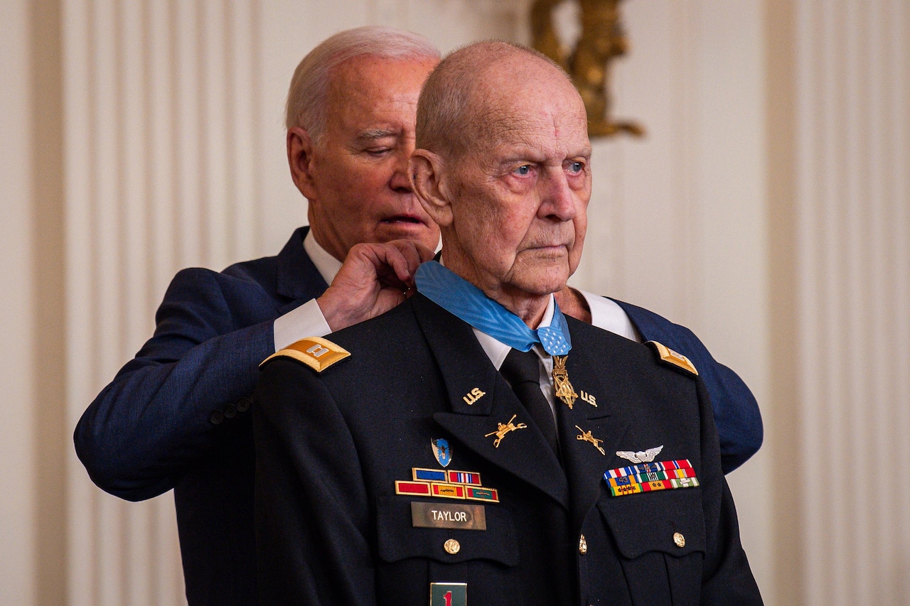 Biden Awards Medal of Honor to Pilot Who Rescued Soldiers During Vietnam War