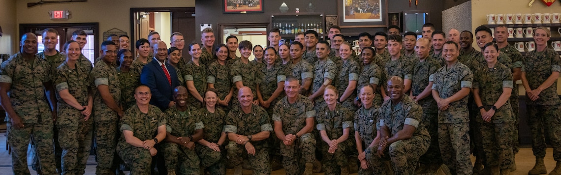 Marines Get an Inside Look at Becoming an Officer