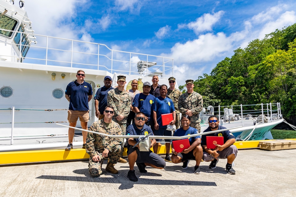 Koa Moana Marines Host Puma Training for Palau Maritime Law Enforcement