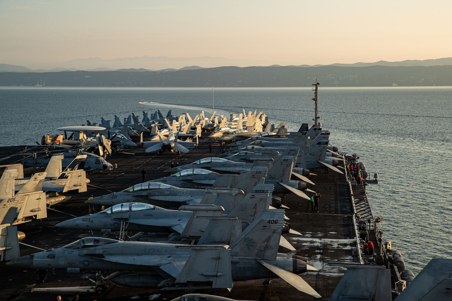 The World’s Largest Aircraft Carrier Arrives in Trieste