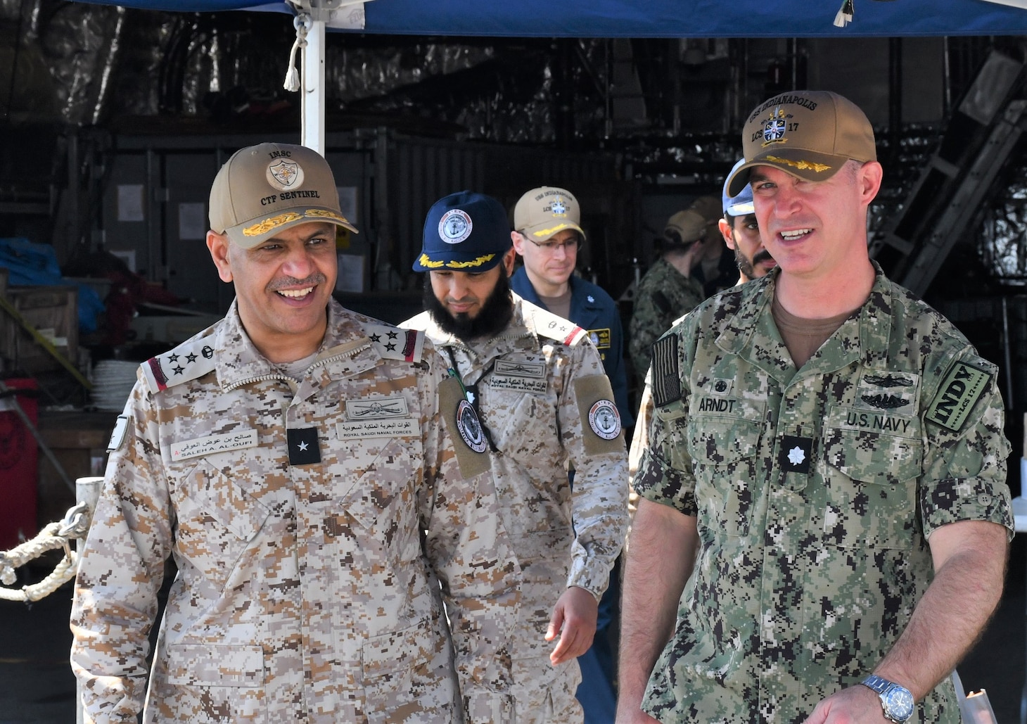 CTF Sentinel Commander visits USS Indianapolis