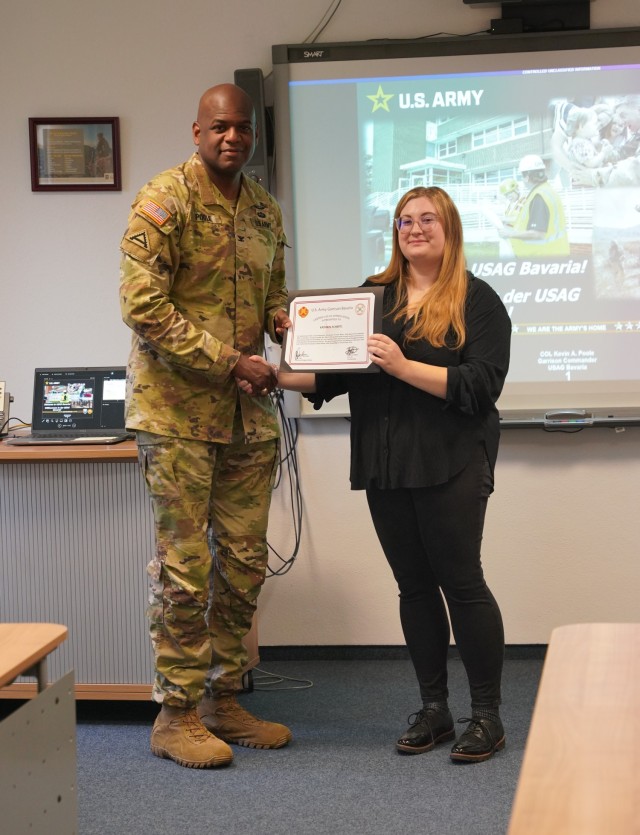 Three new apprentices start career with USAG Bavaria 