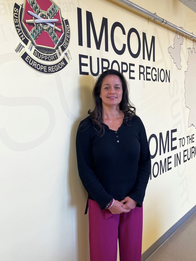 Sue Feleciano, a management analyst with Plan, Analysis and Integration at USAG Hawaii, is working with IMCOM-Europe G-8 as part of a 90-day developmental assignment.