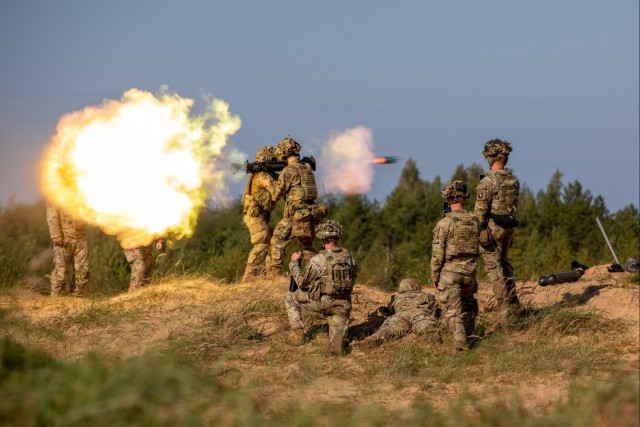 Screaming Eagles infantrymen execute anti-tank weaponry training in Latvia