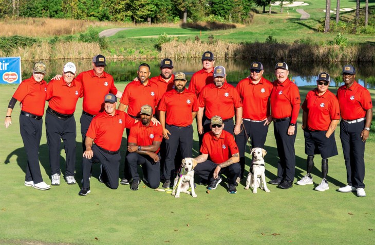 Valor cup photo: The 2022 Valor Cup Veteran Team. Veterans played against golfers from around the country in this Ryder-style tournament.