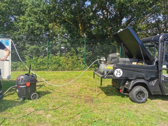 Mobile battery system in action at Dülmen Tower Barracks