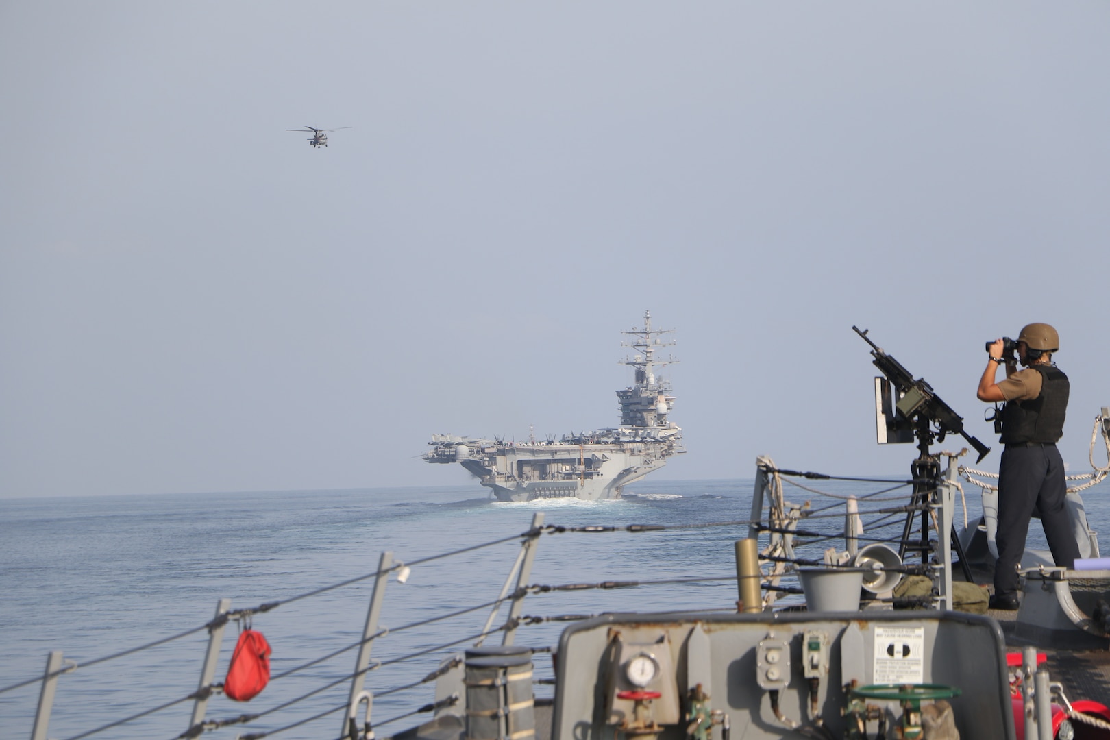 IKE Strike Group Transits the Strait of Hormuz