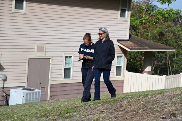 U.S. Army Garrison Hawai’i Deputy to the Commander Ms. Brandi G. Skasik hosted an initial survey at Fort Shafter, joined by key civilian personnel. The team, which convened on Friday, November 17, walked through areas with dense vegetation to discuss fire mitigation strategies. 