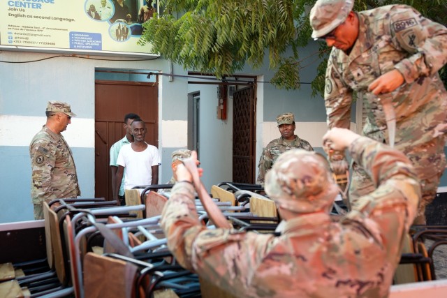 CJTF-HOA Leads Desk Rejuvenation Project throughout Djibouti