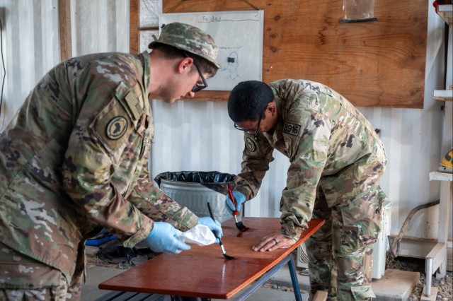 CJTF-HOA Leads Desk Rejuvenation Project throughout Djibouti