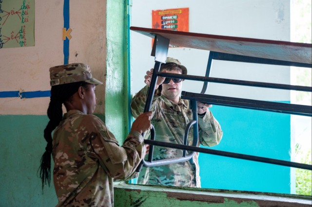 CJTF-HOA Leads Desk Rejuvenation Project throughout Djibouti