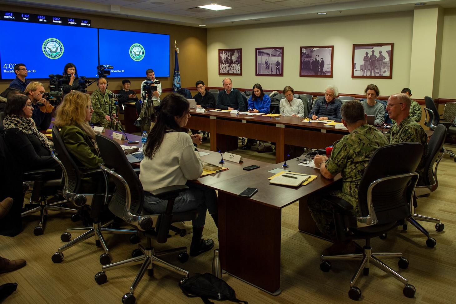 U.S. Department of State Foreign Press Center Journalists Visit Norfolk