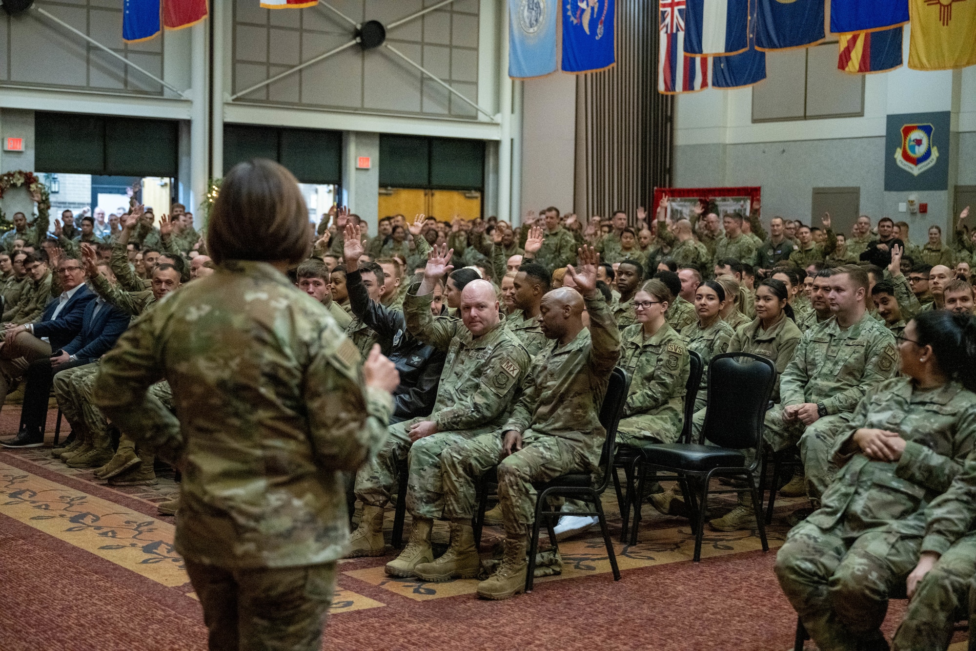 McConnell Airmen show base initiatives to CMSAF